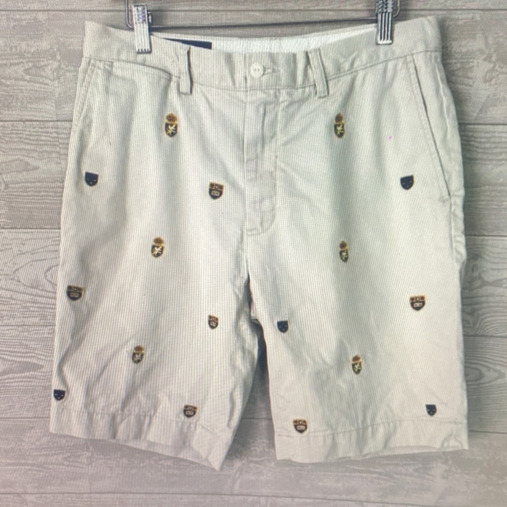 Polo by Ralph Lauren Cream Embroidered Shorts